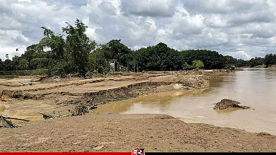 খালের বাঁধ কাটতে এসে বিজিবির বাধায় পিছু হটল বিএসএফ