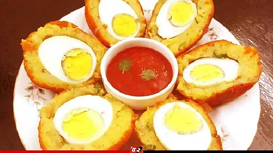 কাবাবি স্টাইলে ডিম-আলুর চপ রেসিপি