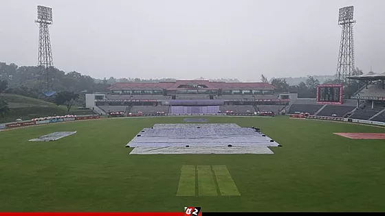 সিলেটে বৃষ্টি, খেলা শুরু হতে বিলম্ব