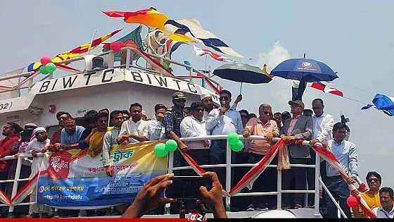 কক্সবাজার-মহেশখালী নৌপথে আনুষ্ঠানিকভাবে সী-ট্রাক চালু
