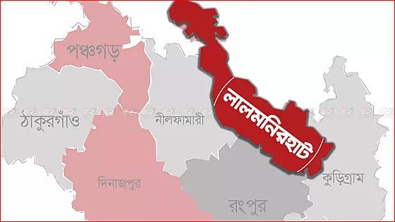 বুড়িমারী থেকে ট্রেন চালুর দাবিতে লালমনিরহাটে সড়ক অবরোধ