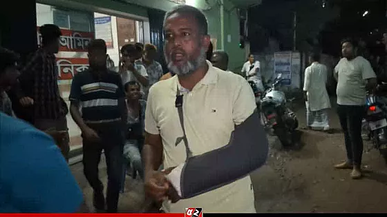 জেলা বিএনপি নেতার বাড়িতে গুলি ও ককটেল নিক্ষেপ
