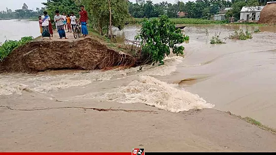 দুই জেলায় বন্যা পরিস্থিতির অবনতির শঙ্কা, ঝুঁকিতে ৩ জেলা