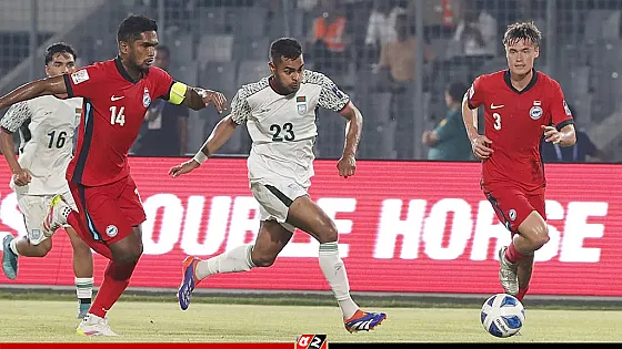 0-২ গোলে পিছিয়ে বাংলাদেশ