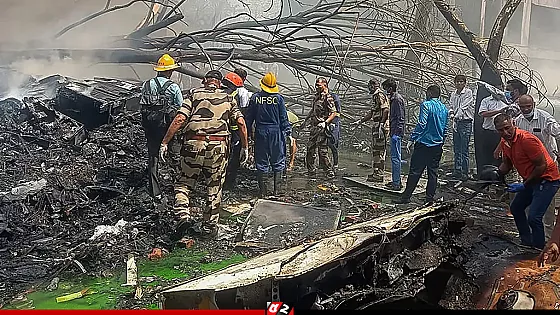 ভারতে বিমান দুর্ঘটনা: মৃতের সংখ্যা বেড়ে ২৭৪