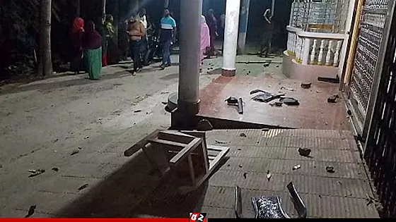 বিএনপি নেতা ও ইউপি চেয়ারম্যানের বাড়িতে হামলা