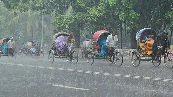 রাজধানীতে ভোর থেকে ৮০ মিলিমিটার বৃষ্টি