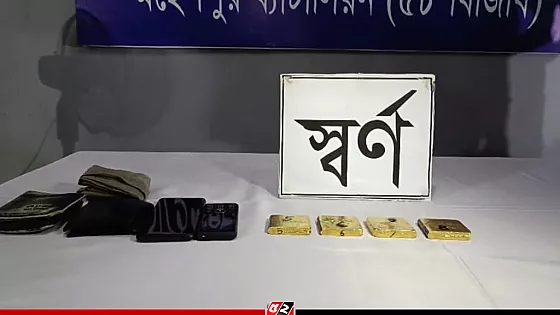 বিজিবির অভিযানে আড়াই কেজি স্বর্ণ উদ্ধার, আটক ২
