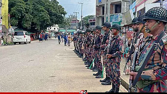 অবরোধে থমথমে খাগড়াছড়ি, জারি আছে ১৪৪ ধারা