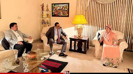 খালেদা জিয়ার সঙ্গে ফিলিস্তিন রাষ্ট্রদূতের সাক্ষাৎ