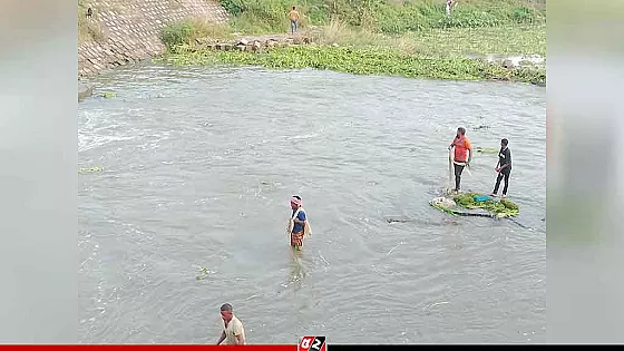 বুড়ির বাঁধে চলছে ঐতিহ্যবাহী মাছ ধরার উৎসব 
