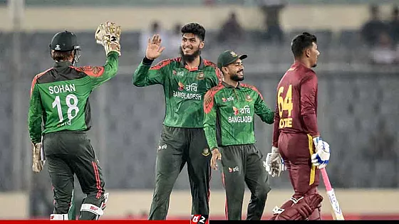 ওয়েস্ট ইন্ডিজকে হারিয়ে বাংলাদেশের সিরিজ জয়