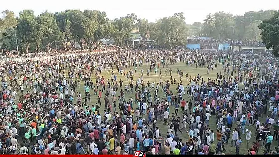 নারী ফুটবল ম্যাচে দর্শকদের হামলা, খেলা বন্ধ