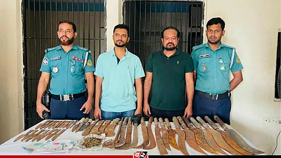 গাজীপুরে অস্ত্র ও মাদকসহ বিএনপি নেতার ভাই-ভাতিজা গ্রেপ্তার