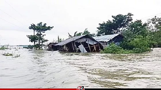 আট জেলায় ফের বন্যার পূর্বাভাস