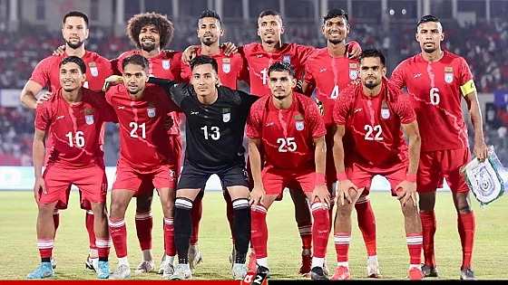 হামজার জোড়া গোলেও জয় মেলেনি বাংলাদেশের   
