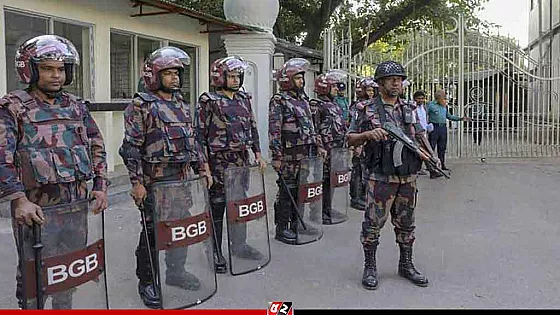 শেখ হাসিনার রায় ঘিরে রাজধানীজুড়ে কড়া নিরাপত্তা