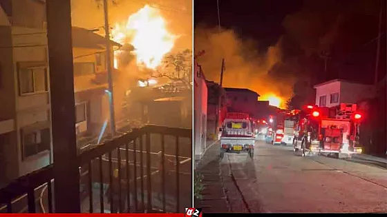 দক্ষিণ  জাপানে এক রাতে পুড়ে গেছে ১৭০টি ভবন
