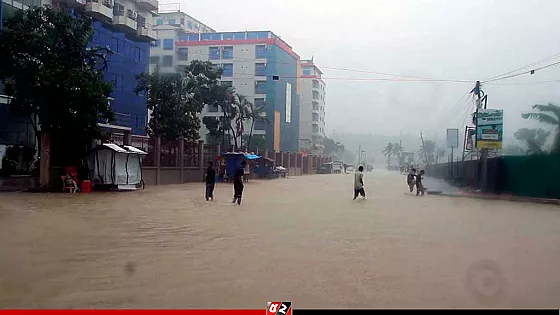 কক্সবাজারে ৫০১ মিলিমিটার বৃষ্টি, হোটেলে আটকা ২৫ হাজার পর্যটক