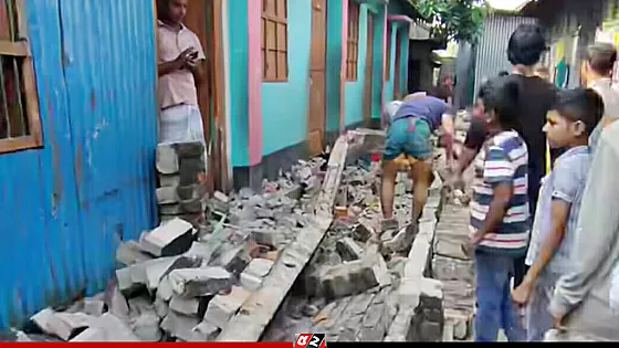ভূমিকম্পের আঘাতে দেয়াল ধসে শিশুর মৃত্যু, আহত ২