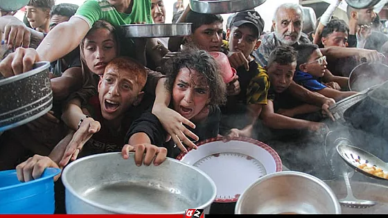 গাজায় খাদ্য সংকটে ৯০ শতাংশ মানুষ