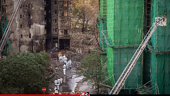 হংকংয়ের আগুনে নিহত বেড়ে ১২৮, এখনও নিখোঁজ ২০০