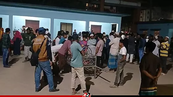 ছাত্রদল নেতার লাশ নিয়ে থানা ঘেরাও