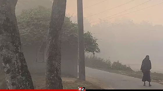 ঘন কুয়াশার চাদরে ঢাকা কুড়িগ্রাম, বেড়েছে শীতের দাপট