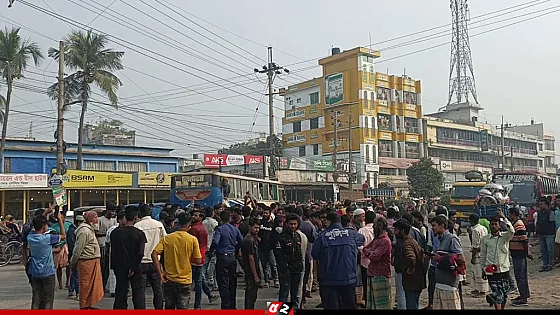 ট্রাক শ্রমিক ইউনিয়ন অফিসে ভাঙচুর, তিন ঘণ্টা সড়ক অবরোধ