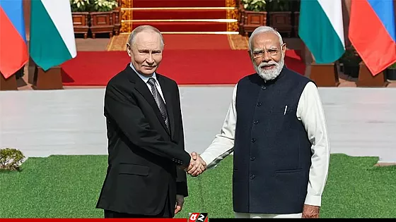 হায়দ্রাবাদ হাউসে মোদি-পুতিনের আনুষ্ঠানিক বৈঠক শুরু