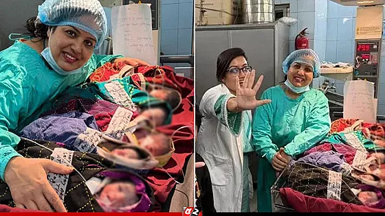 এক সঙ্গে পাঁচ সন্তানের জন্ম দিলেন এক নারী