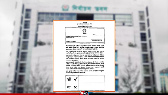 গণভোটের ব্যালটের রং হবে গোলাপি