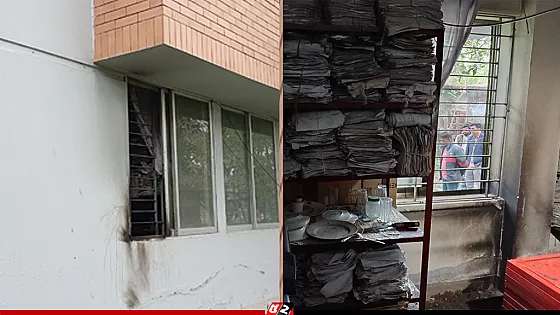 নির্বাচন অফিসারের কার্যালয়ে দুর্বৃত্তদের আগুন