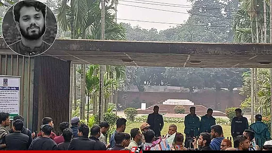 হাদির কবরে শ্রদ্ধা জনাতে ঢল নেমেছে সাধারণ মানুষের