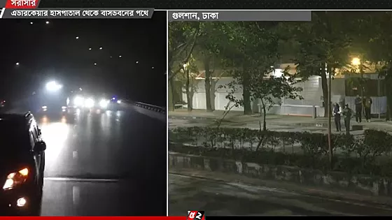 মা'কে দেখে গুলশানের পথে তারেক রহমান