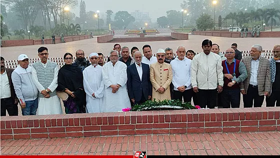 স্মৃতিসৌধে তারেক রহমানের পক্ষে  শ্রদ্ধা নিবেদন