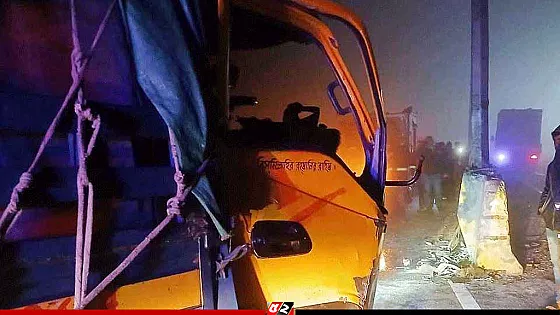 ট্রাক-অ্যাম্বুলেন্স মুখোমুখি সংঘর্ষে নিহত ৩