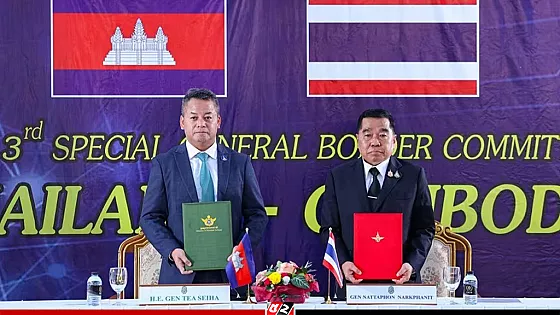 যুদ্ধবিরতিতে সম্মত থাইল্যান্ড–কম্বোডিয়া