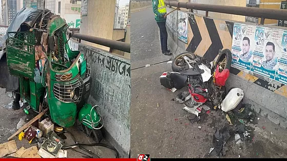 রাজধানীতে সিএনজি-মোটরসাইকেলের সংঘর্ষে নিহত ২