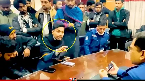 থানায় বসেই ওসিকে হুমকি দেয়া বৈষম্যবিরোধী নেতা গ্রেপ্তার 