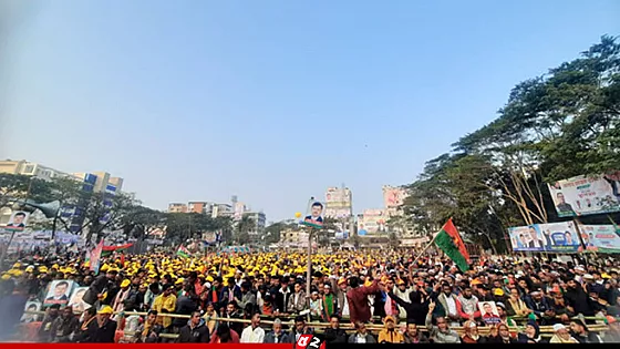 জনসমুদ্রে রূপ নিয়েছে সিলেট আলিয়া মাদ্রাসা মাঠ