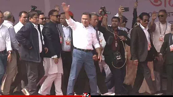 চট্টগ্রাম পলোগ্রাউন্ড মাঠের জনসভায় তারেক রহমান 