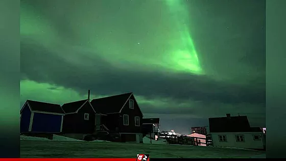 অন্ধকারে নিমজ্জিত গ্রিনল্যান্ড