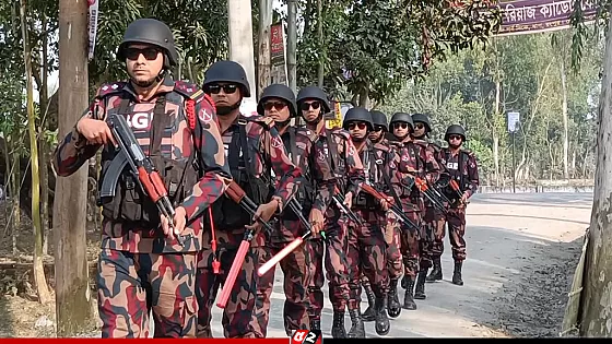 জাতীয় নির্বাচন সামনে রেখে কুড়িগ্রামে বিজিবির কড়া নিরাপত্তা