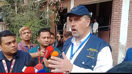 বাংলাদেশের গণতন্ত্রের জন্য আজ একটি বিশেষ দিন: ইইউ প্রধান পর্যবেক্ষক