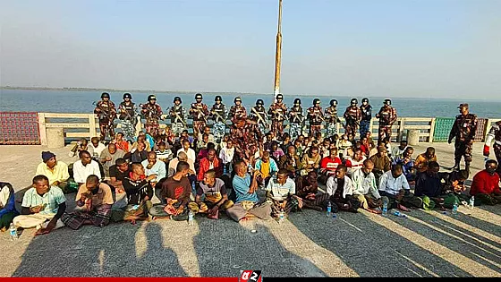 মিয়ানমারে আটক ৭৩ জেলেকে ফিরিয়ে আনলো বিজিবি