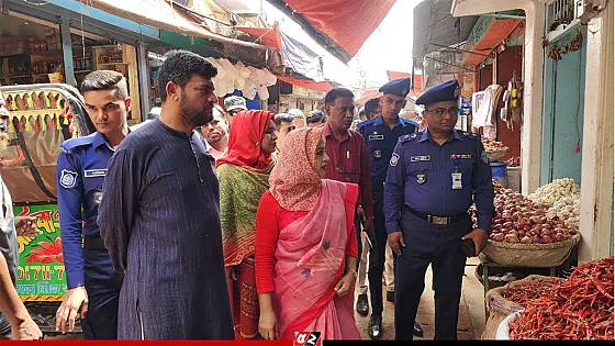 নিত্যপণ্যের বাজারে অভিযান, লাখ টাকা জরিমানা