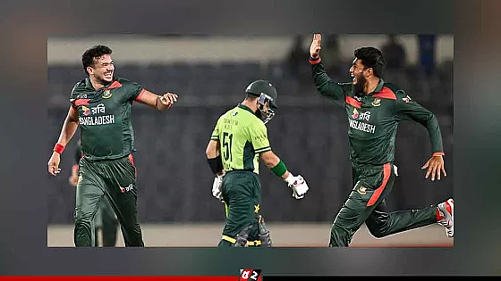 শ্বাসরুদ্ধকর লড়াইয়ে পাকিস্তানকে হারিয়ে সিরিজ জয় বাংলাদেশের  