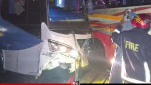 বাস-অ্যাম্বুলেন্স-মোটরসাইকেলের ত্রিমুখী সংঘর্ষ, নিহত ৩