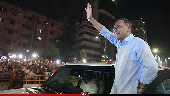 প্রধানমন্ত্রী হিসেবে প্রথমবারের মতো কেন্দ্রীয় কার্যালয়ে তারেক রহমান